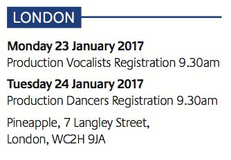 Open auditions at Pineapple Studio for Vocalists and Dancers.
#openauditions #pineapple #auditions #cruiseshipjobs
ow.ly/AxP73086VRk