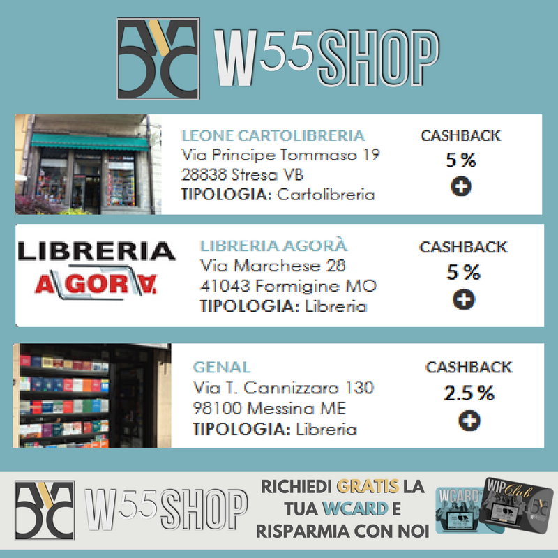 W55shop's tweet photo. Libri: quale modo migliore di spendere i Wkey? Scegli tra le librerie affiliate a #W55Shop e immergiti tra le pagine di un nuovo romanzo. https://t.co/DmDunpSWv2