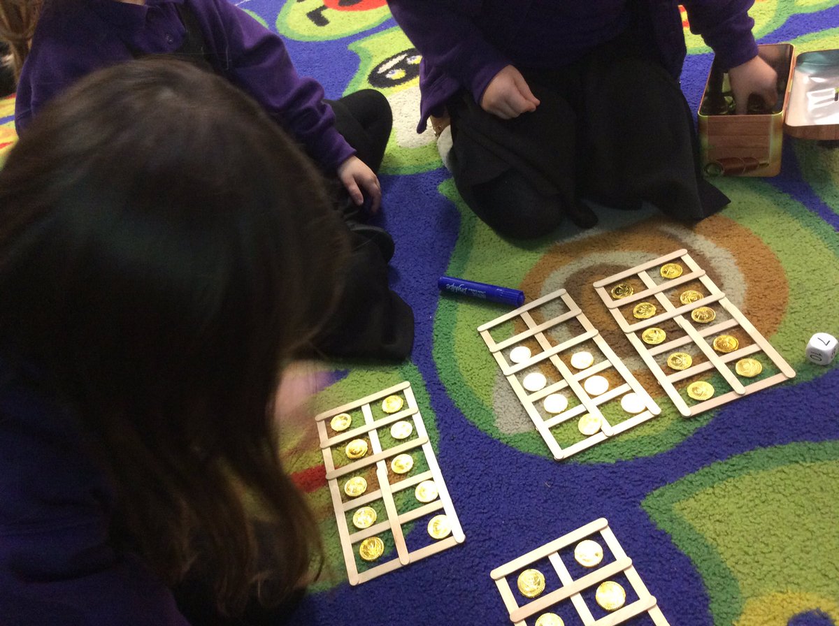 Super learning happening in FS2. These friends wanted to know who had the most coins. #EYFS #lovetolearn #counting