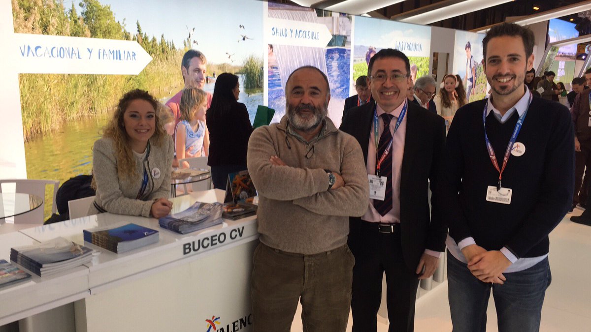GonzaloBarrio's tweet photo. Hoy toca #FITUR @anthias con la @ACBCV y la @c_valenciana #FITUR2017 #buceo #comunitatvalenciana #santapola #scuba #diving https://t.co/Kq33UlBnyR
