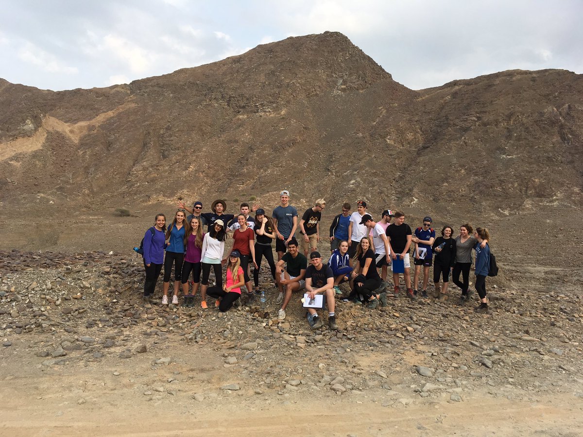 JESSGeogDept's tweet photo. Y12 students collect IA data in the Hajjar mountains #JESSrealLife #IBgeog @JESS_SixthForm https://t.co/6dL4BMBXVX
