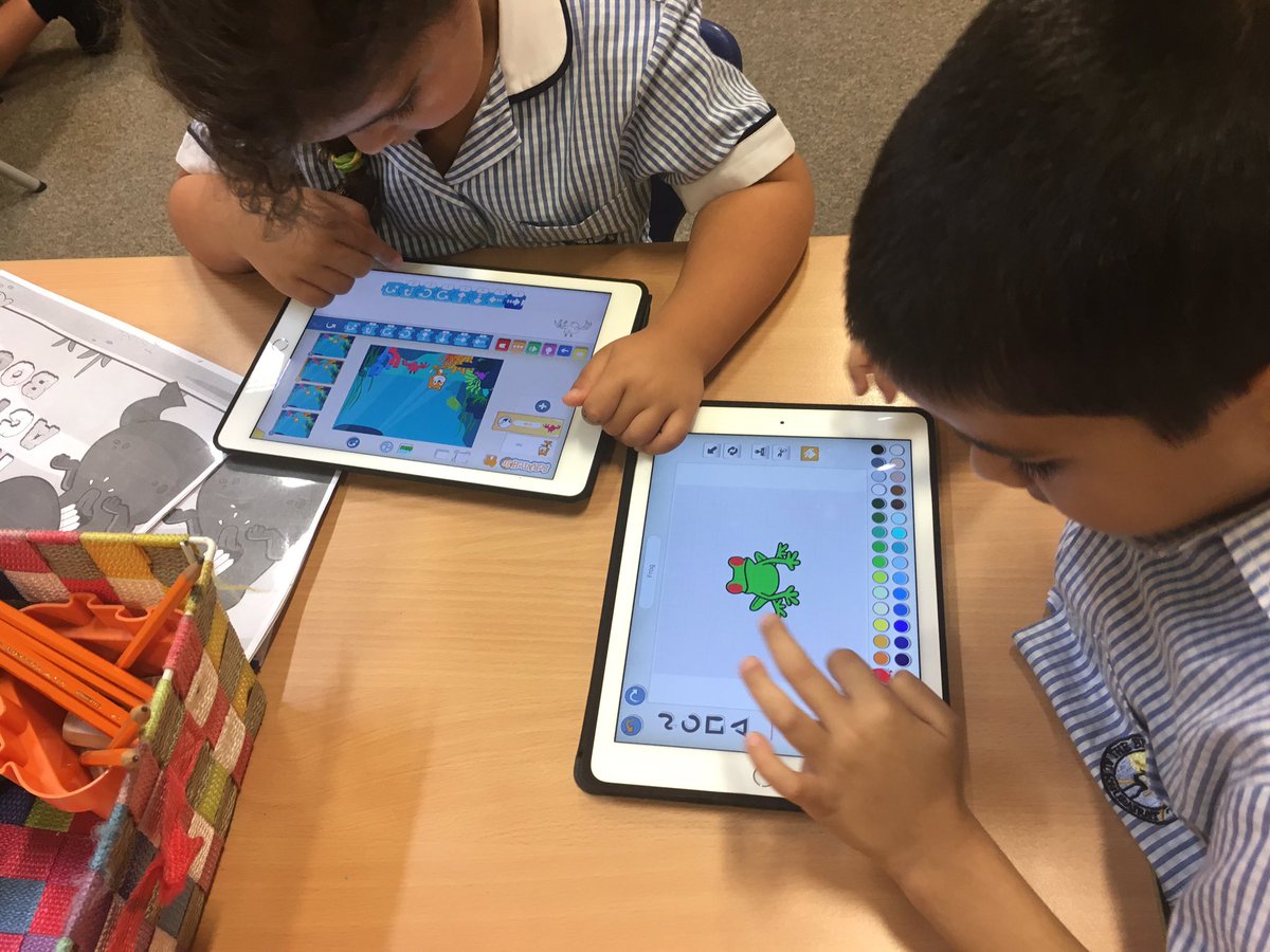 BSAKdigital's tweet photo. @TTS_Group @ScratchJr Check out @BSAKyear1 using your great programs in class to develop their programming skills! #BSAKcomputing https://t.co/qoIGi9Ve9p