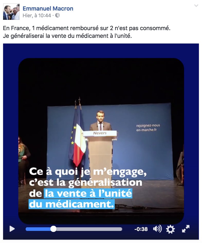 LeemFrance's tweet photo. .@EmmanuelMacron veut généraliser la vente du #médicament à l'unité. Retrouvez ses autres propositions ➡️ https://t.co/HGDujhTSXo #sante2017 https://t.co/GOoK7pdSLF