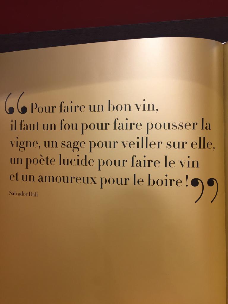 Merci #SalvadorDali pour cette belle vision de notre métier de #vigneron 😘 oui nous sommes à la fois fou, sage, poète et amoureux 😉 #vin