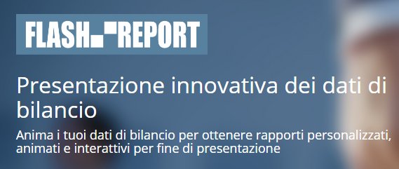 QuantitasSrl's tweet photo. FLASH REPORT, il metodo più facile per ottenere il tuo bilancio aziendale interattivo #dataspritz https://t.co/sXfq479Sj3 https://t.co/yqJWi5EqnB