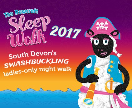 Ladies do you fancy joining us for a swashbuckling #piratethemed 5/10mile Sleep Walk? 2017 registration is NOW OPEN  bit.ly/2hja0WD
