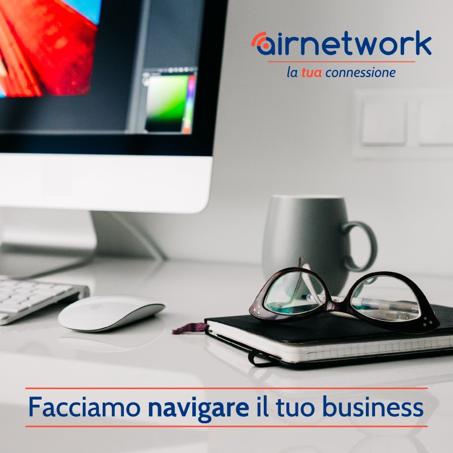 AirNetwork_Wisp's tweet photo. Oggi le aziende sono sempre più connesse.
Scegli Airnetwork, la tua connessione per il #Business ;)
#InternetWireless #NavigaconStile https://t.co/s8KCxMp2s4