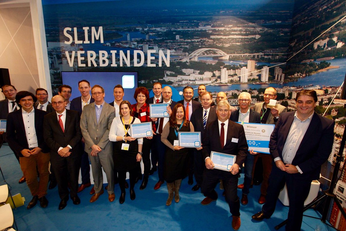 InfraTech's tweet photo. Bedankt winnaars, genomineerden, de rest van de inzendingen en jury voor jullie bijdrage aan de InfraTech Innovatieprijs 2017! #infratech https://t.co/6dCZhYQGe8