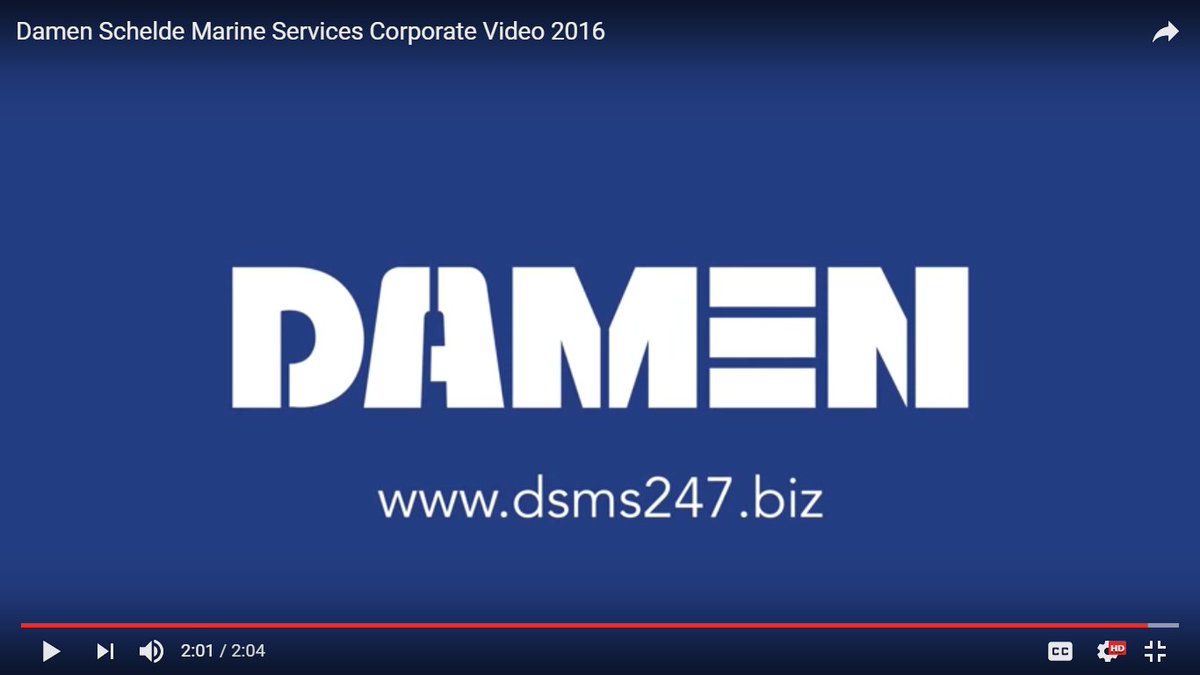 shiprepairers's tweet photo. Follow the link to watch the new corporate video For Damen Schelde Marine Services! https://t.co/lMatL2LgLe https://t.co/VmoFQCbcDH