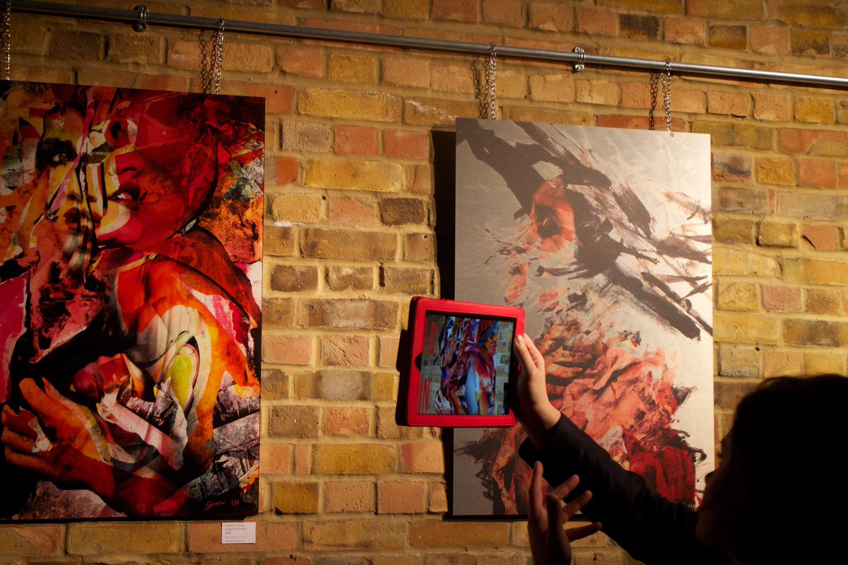 ArtSmartC's tweet photo. #Tbt to the opening night of #RobertoGrosso's #soloshow at #Our/London's 1st Bday party. Lots of fun (and vodka) was had! #popupexhibition https://t.co/ta6e5FQGXM
