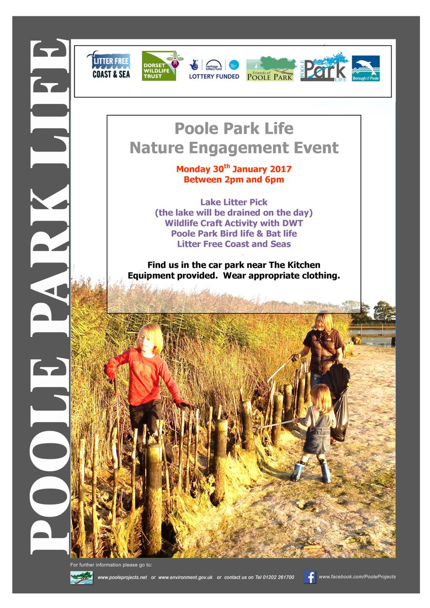 PooleParkLife's tweet photo. EVENT:  Poole Park Lake Litter Pick and Engagement Event on Monday 30th January.  More details here: https://t.co/tkfB4qdpdq https://t.co/uLmb8HT2FE