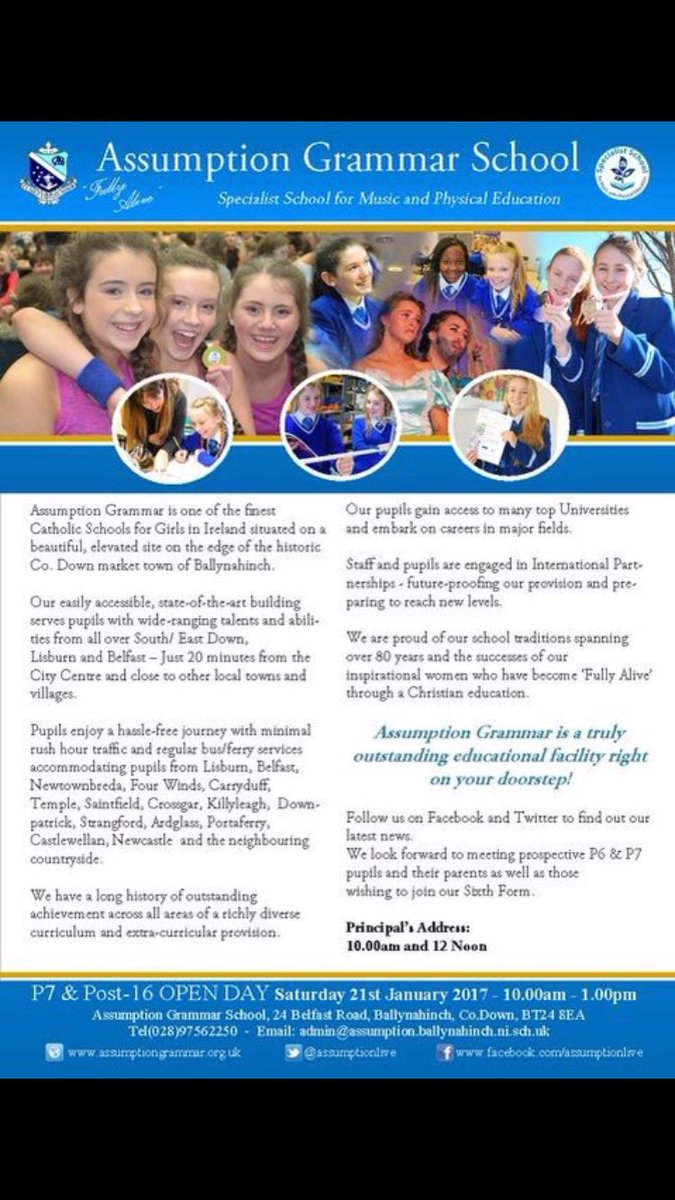 assumptionlive's tweet photo. Are you coming to our Open Day on Saturday? #joinassumption https://t.co/PsQtoFTSKf