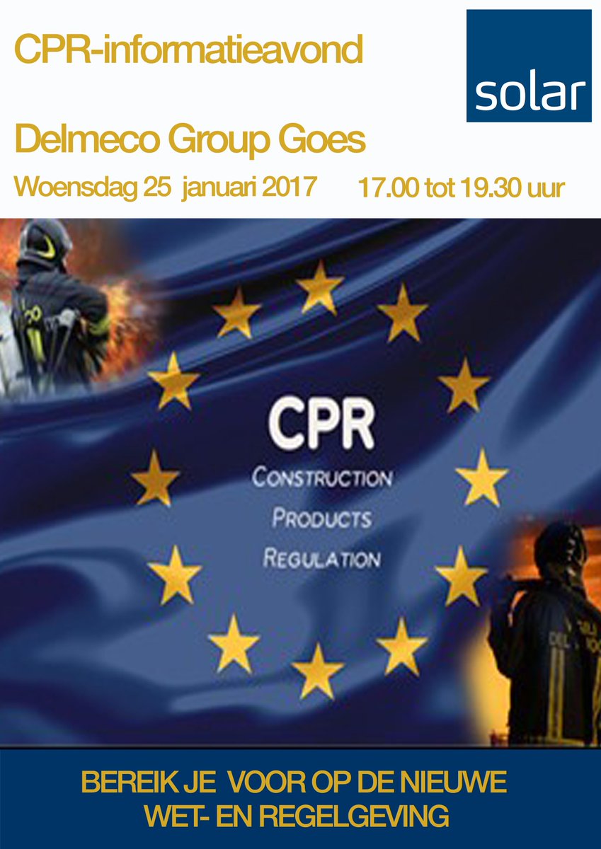 Wij organiseren voor onze klanten in Zeeland een CPR-normering informatieavond. Schrijf je voor a.s. vrijdag in! ow.ly/1Qav30874te