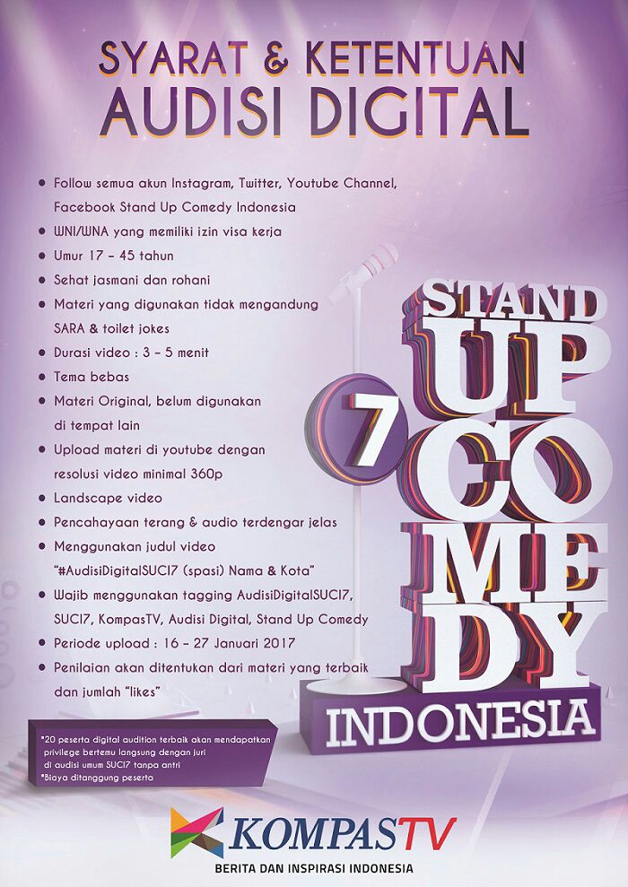 StandUp_Timika's tweet photo. Ayo yang di papua dan sekitar @StandUpKompasTV ngasih peluang nih ga ada alesan jauh lagi. Timika semoga ada 😅 https://t.co/ULurGYwUDn