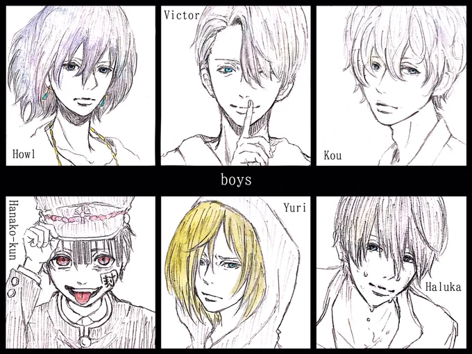 男の子編👬💘
リプありがとうございました!

#私の絵柄で見てみたいキャラっていますか 