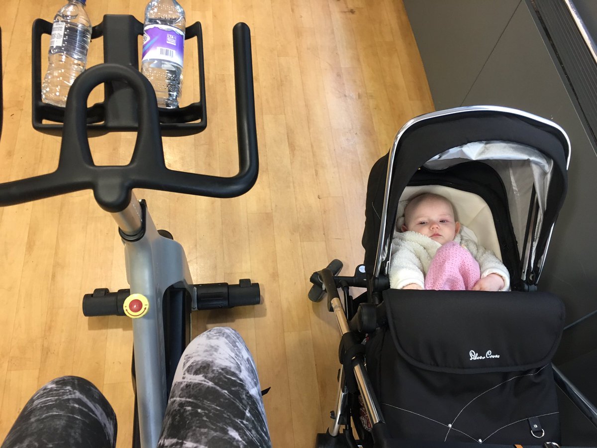 parnellclaire's tweet photo. If I never tweet again I'm ⚰️:: first exercise class in 18 months #spin #withthebabe 👯♂️ https://t.co/gCPHCorTYi