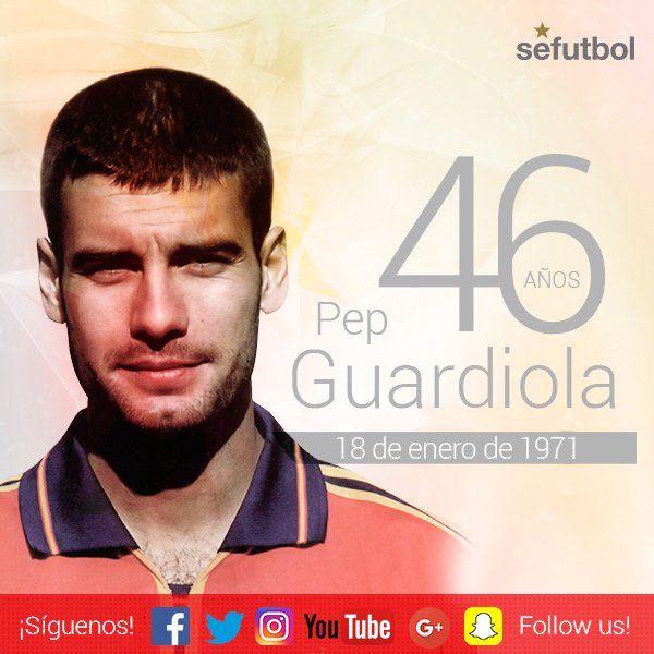 Happy Birthday to Pep Guardiola! The Olympic champion and player turns 46 HAPPY BIRTHDAY! 
