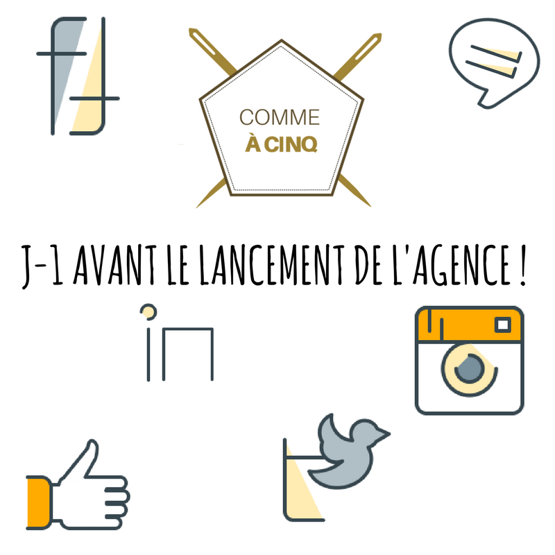 commeacinq's tweet photo. J-1 avant le lancement de l'agence #commeacinq ! Retrouvez toutes les infos de la conférence de presse, dès demain sur nos pages ! #àdemain https://t.co/tzYMIfDwVl