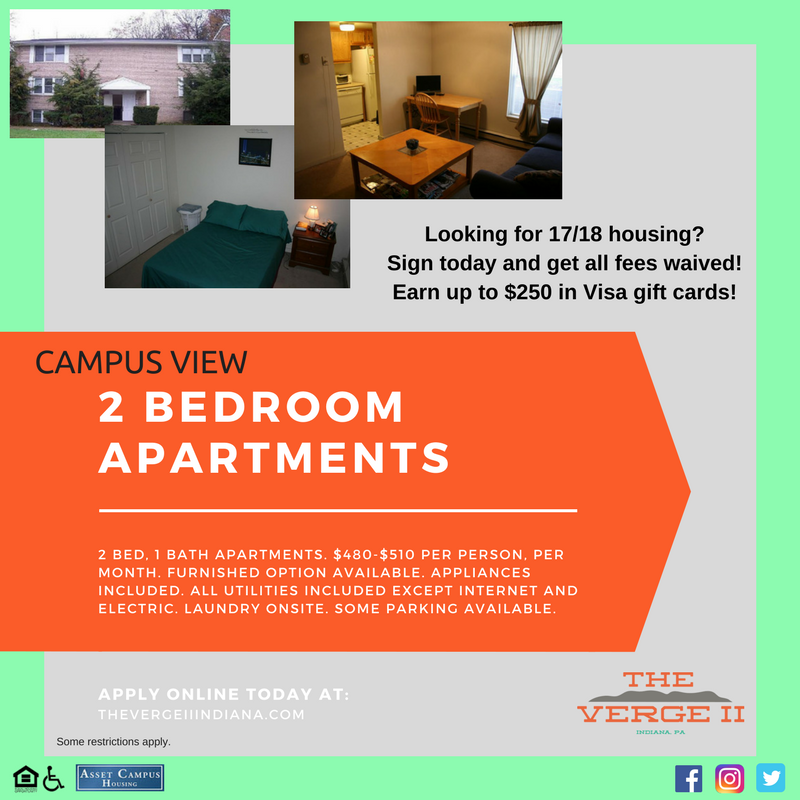 Need a place for next year? Snag a space at The Verge II! #IUP #TheVergeIndiana #CampusConnection