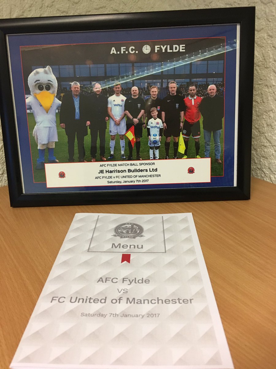 Proud to sponsor <a href="/AFCFYLDE/">AFC Fylde</a> as matchball sponsor #local #builders #fylde #community #WorkingTogether