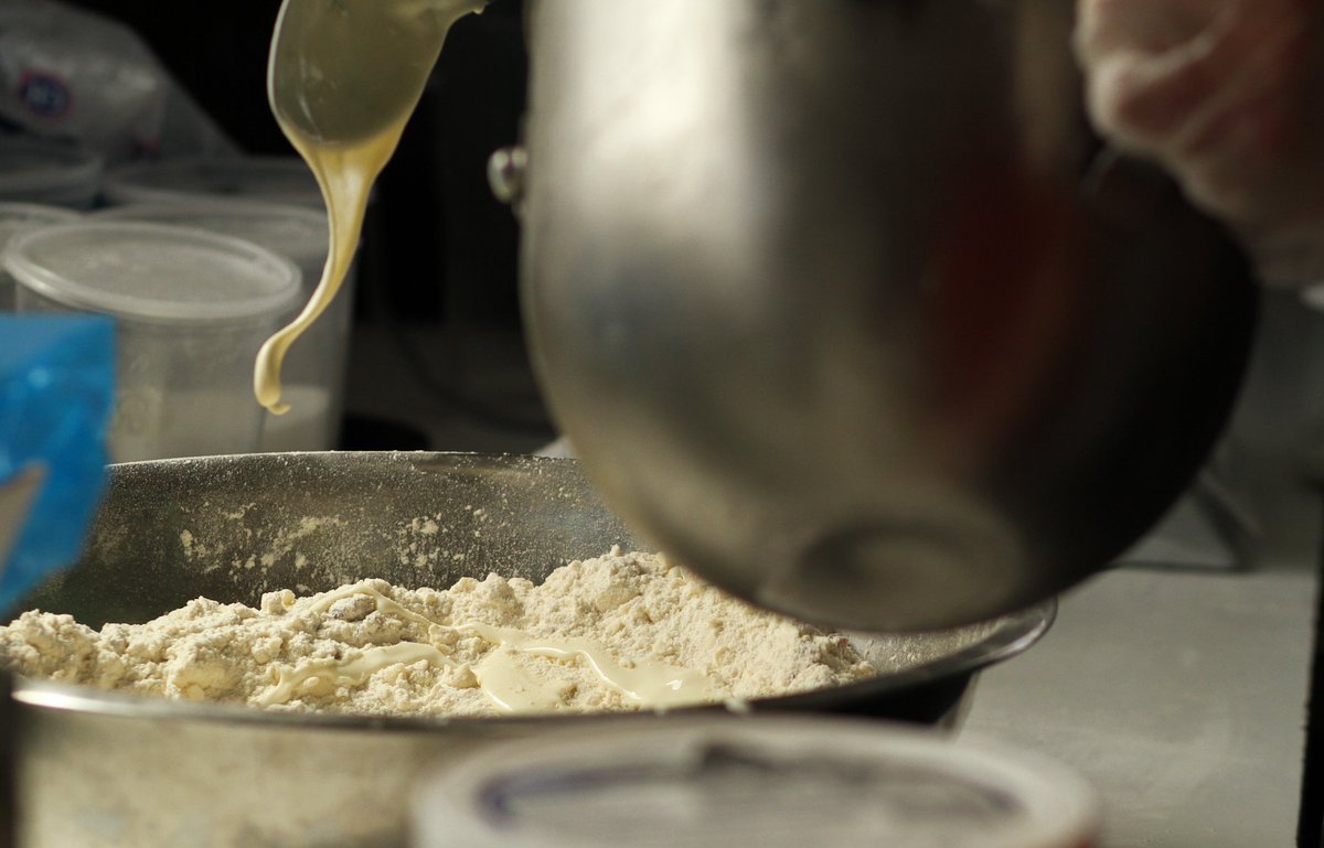 Getting ready for our breakfast baskets. Fresh baked scones every morning, yum! #behindthescenes #freshbreakfast