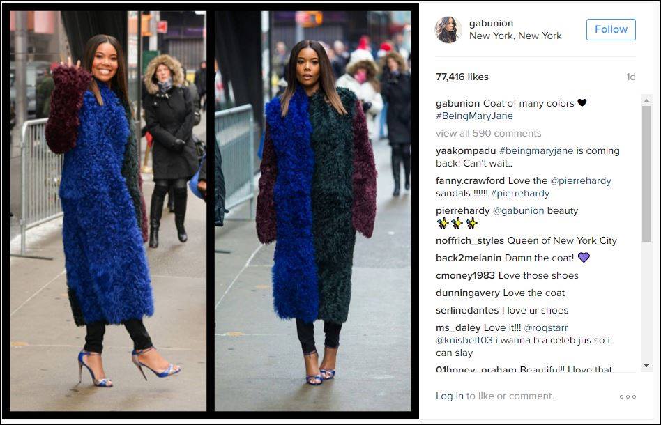 Pollackfashions's tweet photo. The fabulous Gabrielle Union rocking her fur! π
#PollackFurs #FurFashion #GabrielleUnion #OOTD https://t.co/TLEqwYTH56