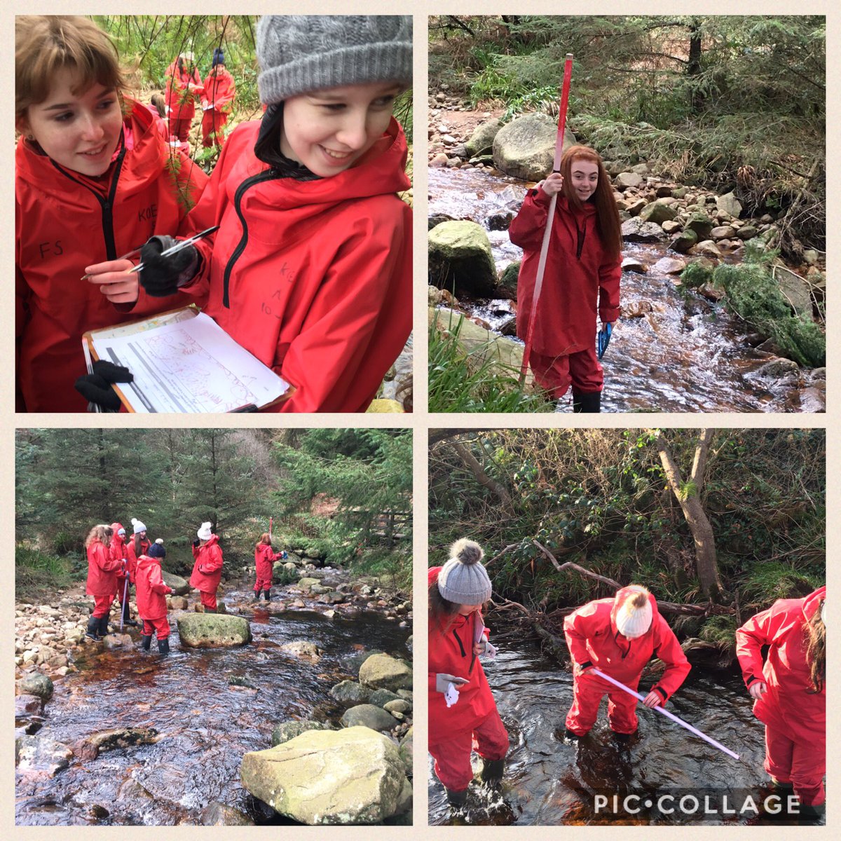 stcatsgeog's tweet photo. Great day with Year 11 today. The group were all #geogtastic 🌍 Well done to everyone. #Fieldwork #GCSE #riverfeatures @Yr11StCaths https://t.co/DDZpF679Ki