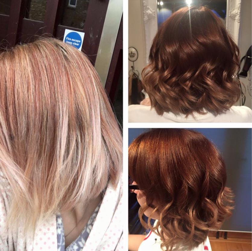 We just had to share this amazing colour correction from @ZxaarHair. This gorgeous lovely warm light brown was achieved using I.C.O.N👌