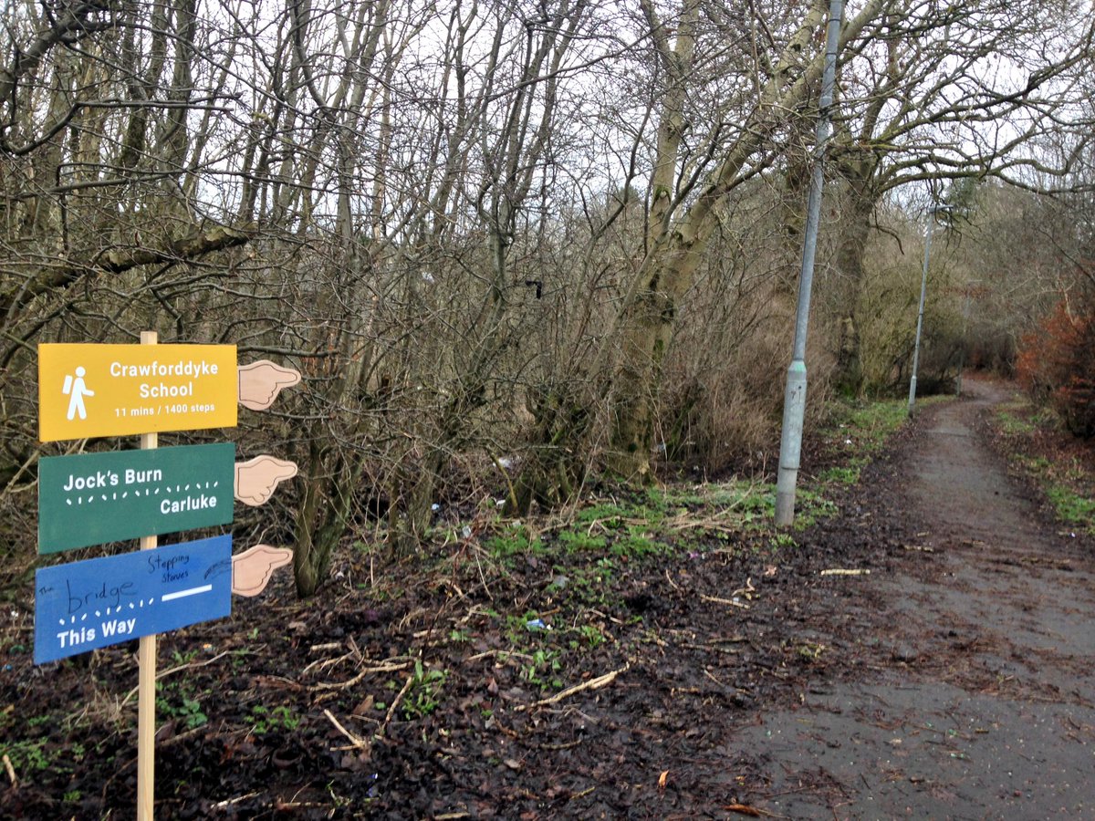 icecreamarch's tweet photo. Have you been down Jock's Burn? Try it out on your walk to Town - You might find something new on your doorstop... #PopUpSigns #MakeYourWay https://t.co/4Hqz9mquQs