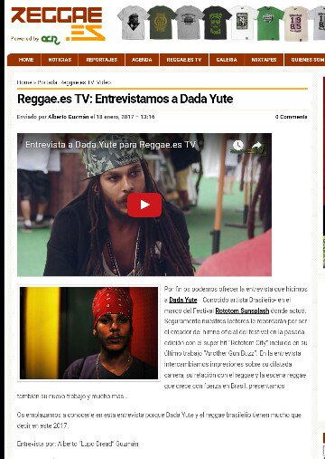 Entrevista da ReggaeEs .. Works
reggae.es/2017/01/18/reg…