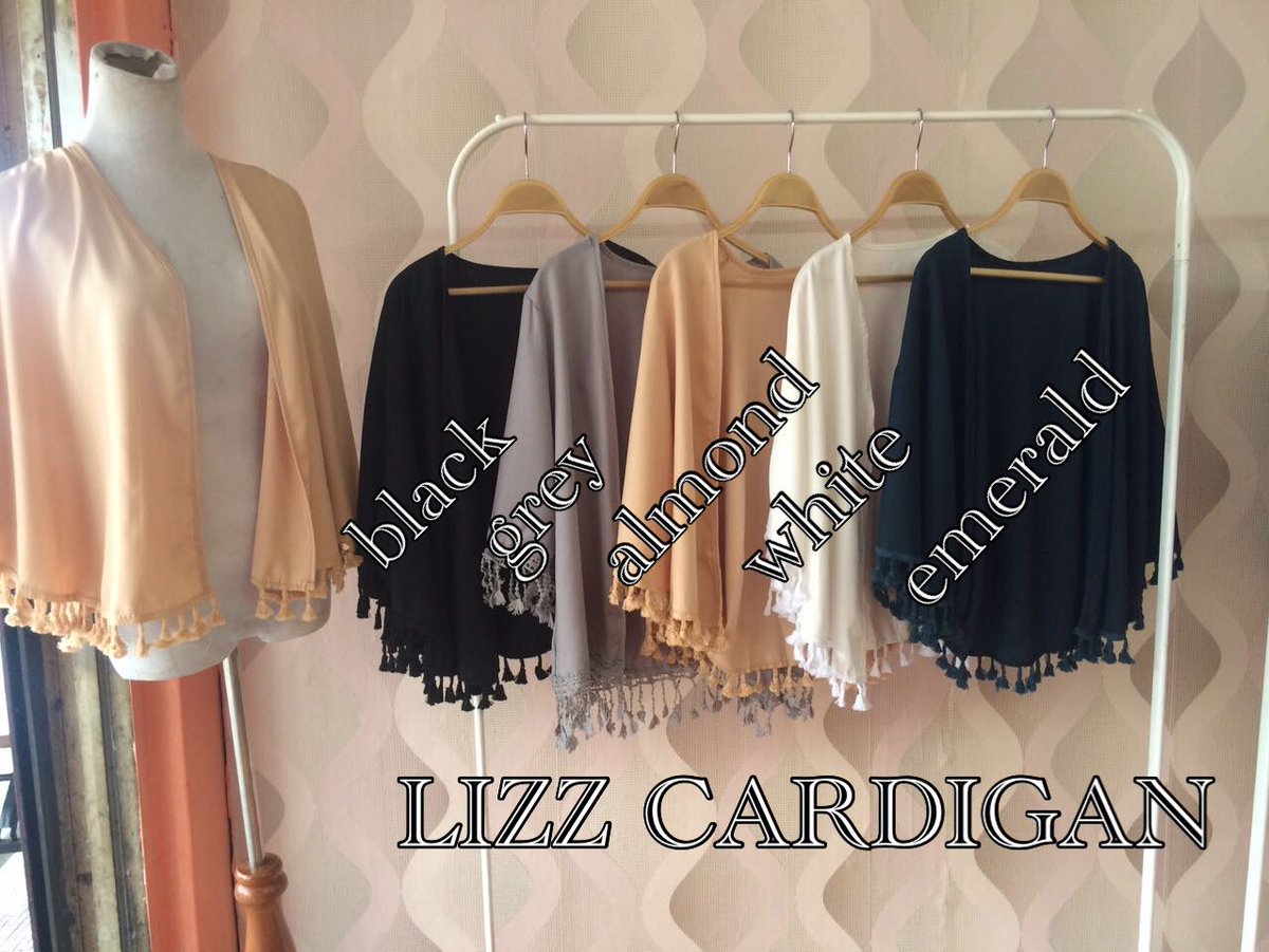 fawrashop's tweet photo. LIZZ CARDIGAN
RM 30
RM8sm | RM11ss
Free size fits S to small L
Material: chiffon crepe + sulam
#fawrashop 
Dm/ws 017-4978346 https://t.co/wYvKj7f3iL