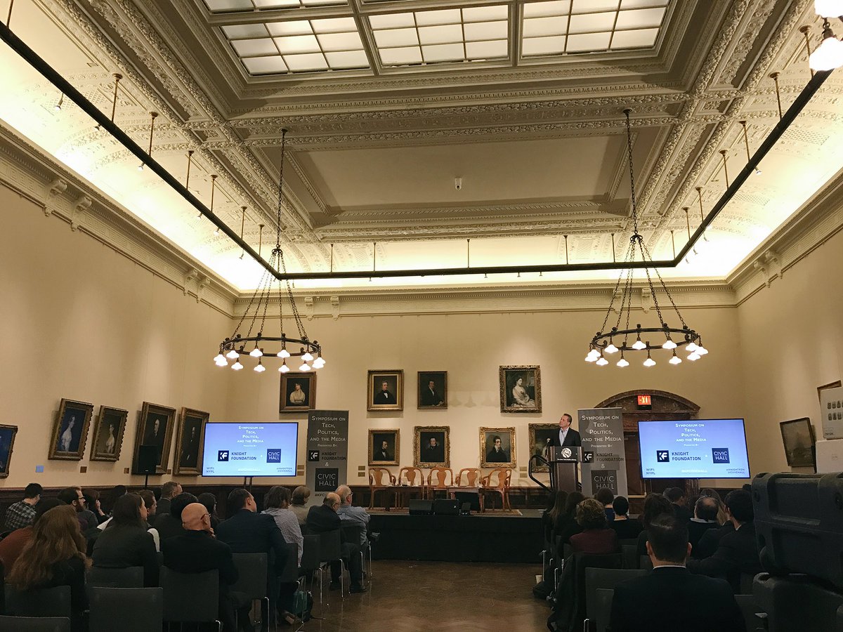 CivicHall's tweet image. Thank you to Tony Marx and @nypl for such an amazing civic institution to host #kfcivichall