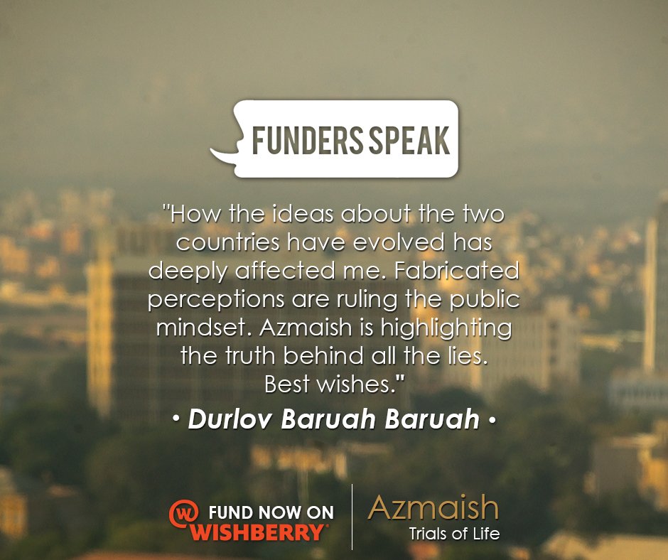Durlov Baruah Baruah tells us why #Azmaish must reach the masses and why he funded us. you too can fund now at bit.ly/azmaish