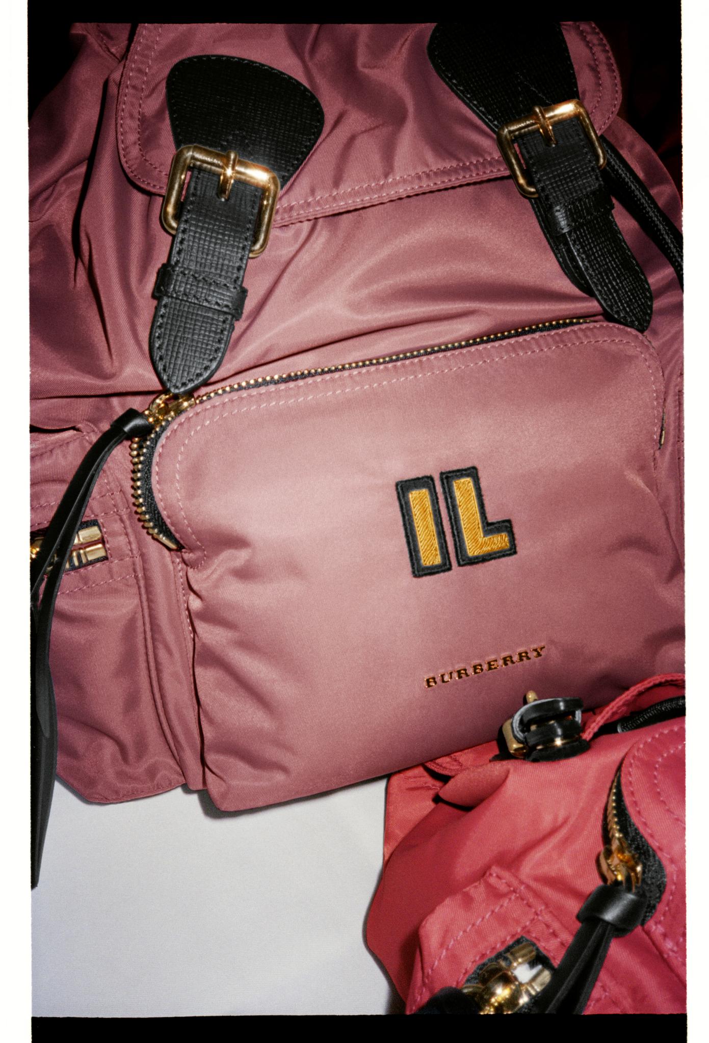 burberry backpack mauve pink