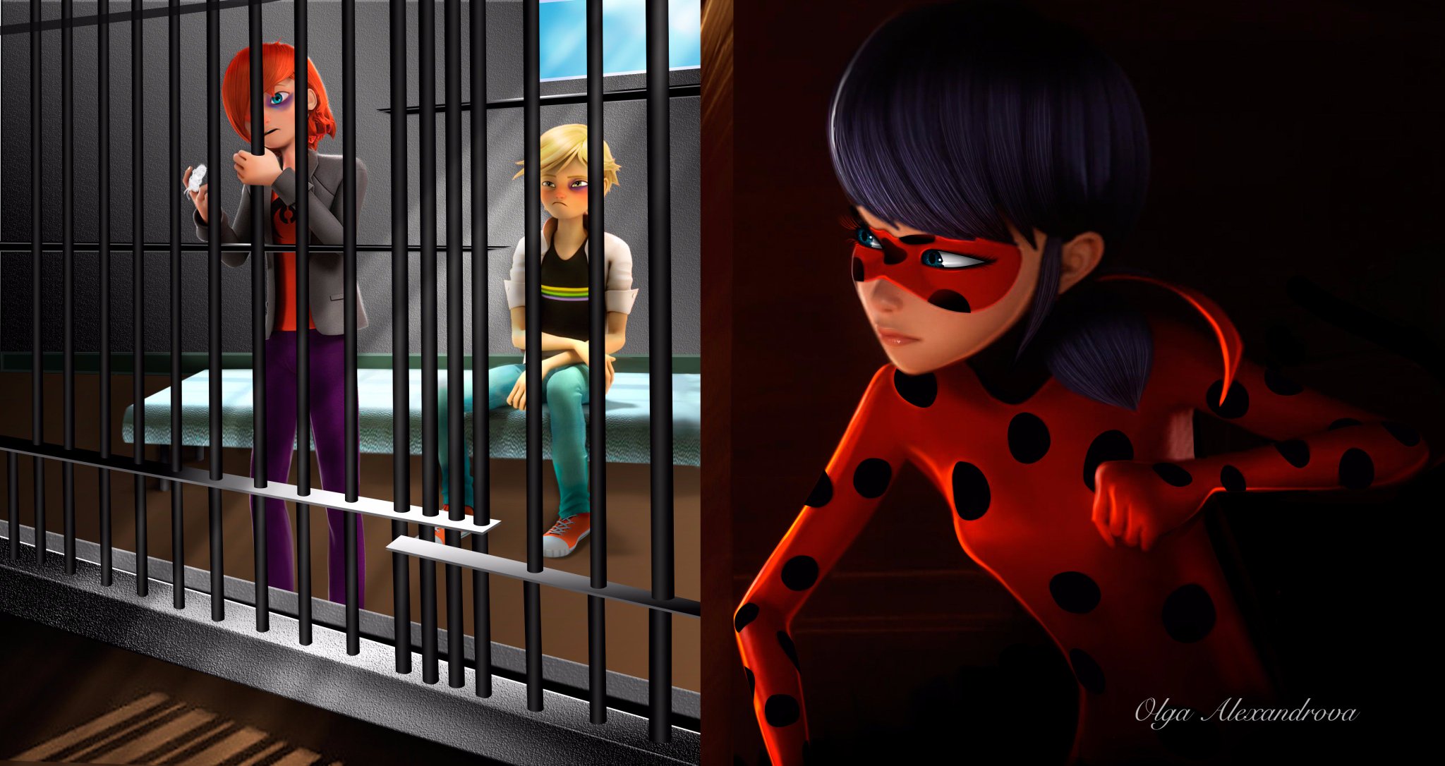 Olga Alexandrova on Twitter: "#MiraculousLadybug #miraculous #adrian 