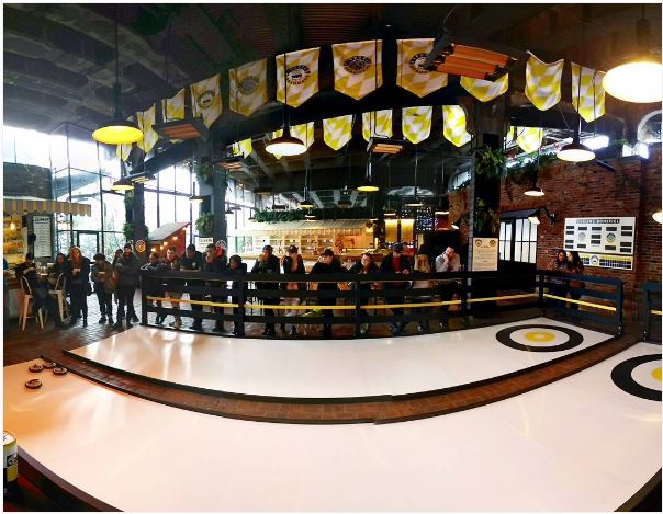 JonMalton's tweet photo. Congrats to my boy @RockSolidInc for taking #curling to #NYC at the #StandardHighLine. Now get home, we need you tomorrow night. #FlyTheD https://t.co/mW3cLmlHH9