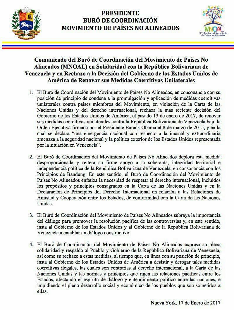 luismartt7's tweet photo. La MNOAL se solidariza con Venezuela y la pretensión imperial de acabar con la revolución bolivariana y @NicolasMaduro  @LaOtraTV3 https://t.co/51doDmyOkP