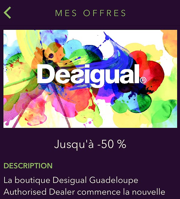 #Desigual a glissé des offres sur #Beaweez. En vous rendant sur place, surveillez votre écran. Vous risquez d'avoir des surprises ;)