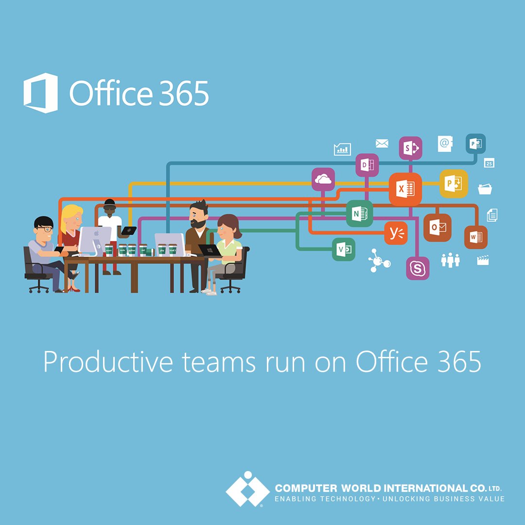 cworldintl's tweet photo. Reduce your IT costs and run your business apps in the Cloud with Office 365 #Microsoft #office365 #Computer_World_International #Saudi https://t.co/rIDKMGxpIU