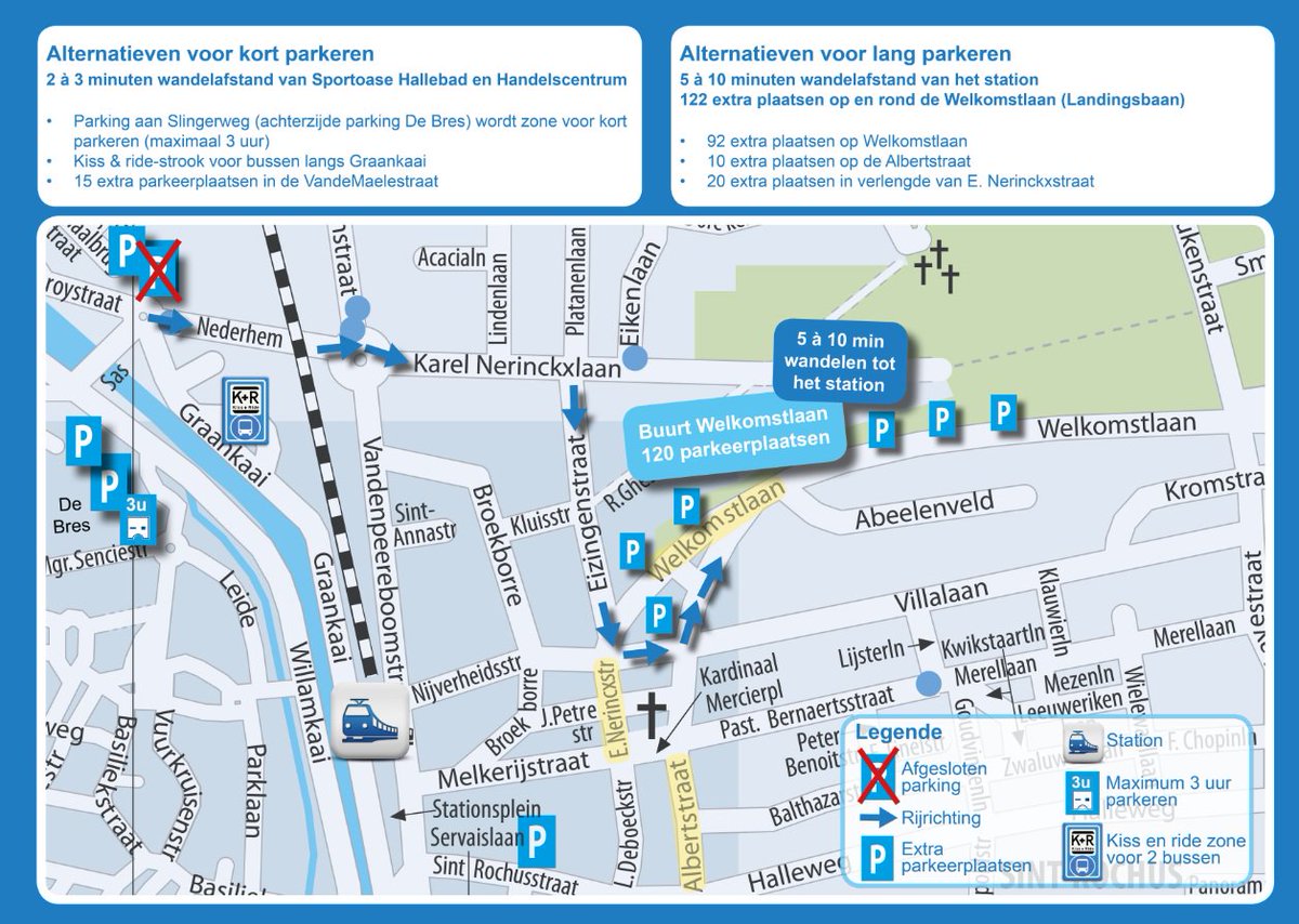 nvaHalle's tweet photo. OPGEPAST!! Parking aan Nederhem gaat dicht voor sanering en aanleg nieuwe parking. Hierbij de alternatieven die @stadhalle voorstelt. https://t.co/NY7GKkUf2C