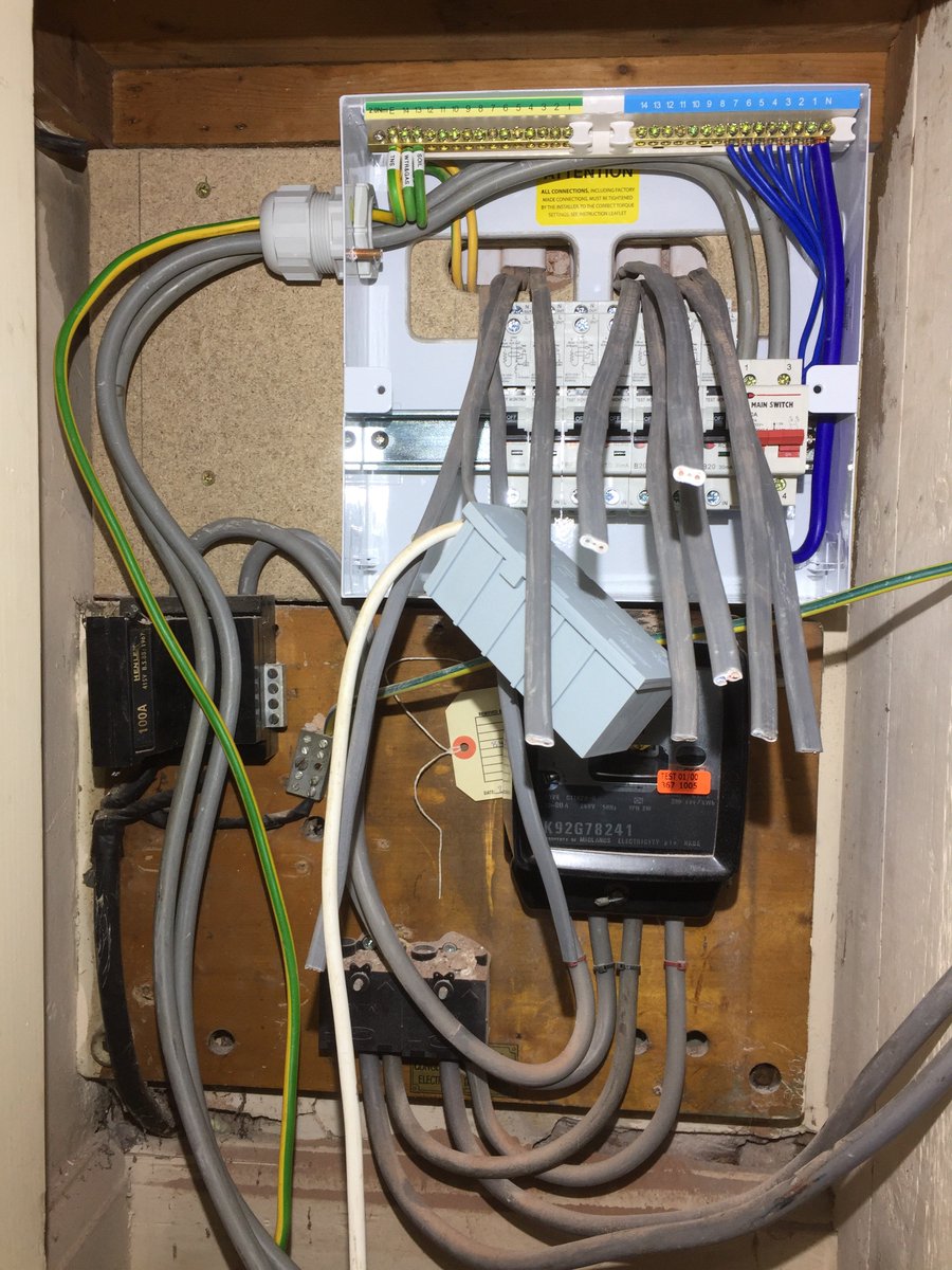 PABElectrical's tweet photo. Started installing a new amendment 3 consumer unit yesterday on house rewire in Congleton, Cheshire https://t.co/Ho9Bct8gzx