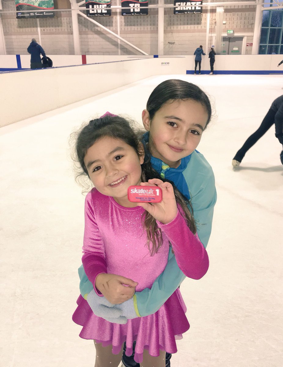 leebetine's tweet photo. @KirkshawsPS Maya had her first ice skating lesson last night. She passed badge 1. Big sister Zarah was very proud and super excited.🤗❄️👌 https://t.co/xT8uwrSI8e