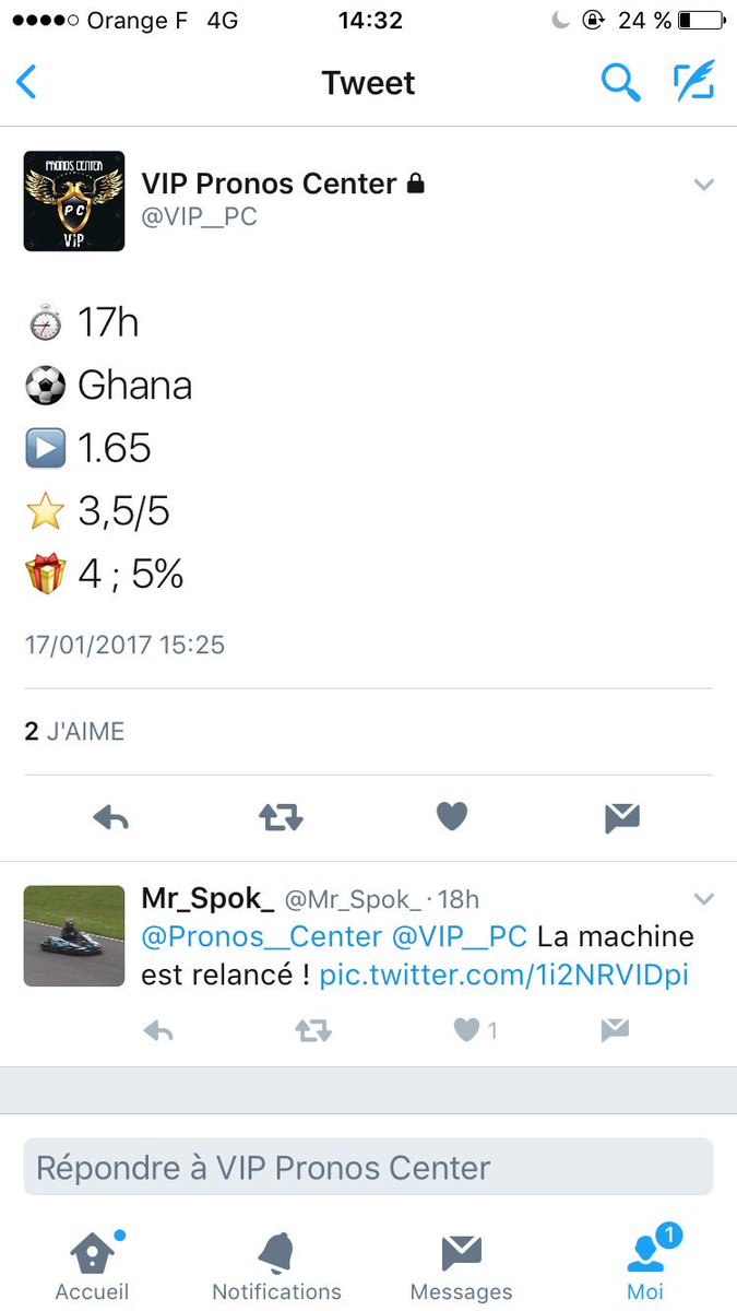 Pronos__Center's tweet image. Ça passe en VIP hier ✅ 1.800€ de posé sur le ghana 🔥

Les inscriptions au VIP sont ouvertes venez en privé si vous êtes intéressé