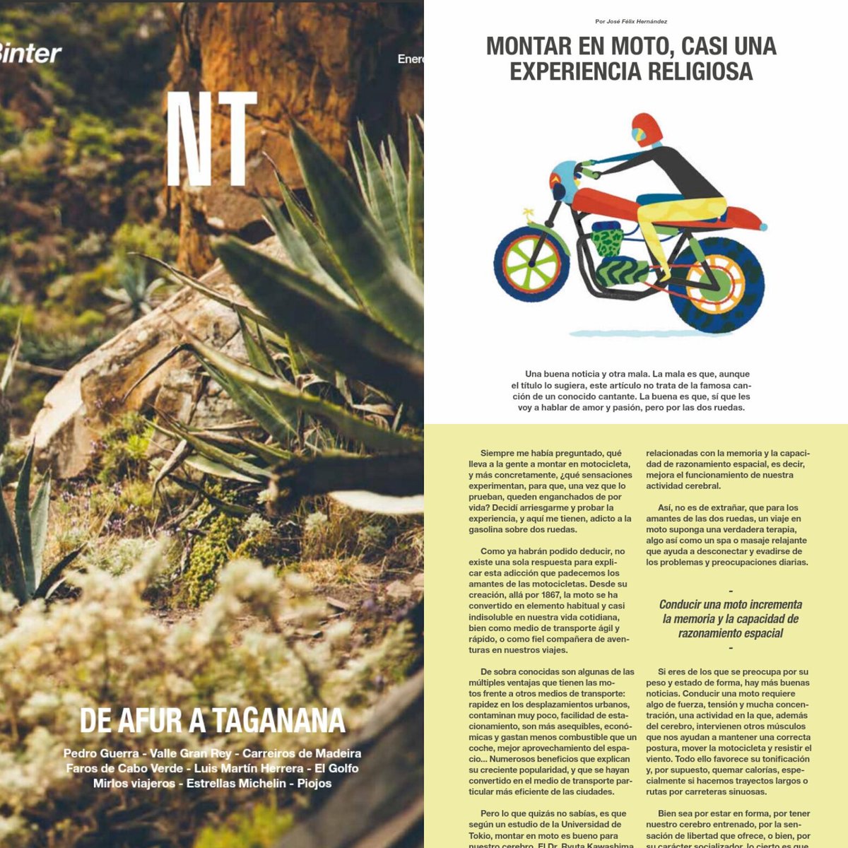 jfelixhd's tweet photo. Un verdadero placer inaugurar otro año colaborando con la revista Binter NT, con mi sección de motor.

#motor #binternt #automoción #Binter https://t.co/eTjwKw6jB2