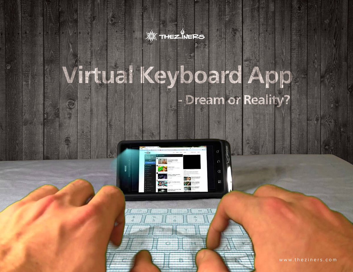 Theziners's tweet photo. What if you can use an app to form a virtual keyboard for yourself? #Thezinersmagazine #Futurism #futureofwork #Italy #SpringItOn https://t.co/cqq0r7SIux