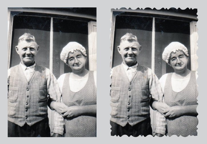 A cool free InDesign script to an an antique edge to photos. indesignsecrets.com/free-script-to…