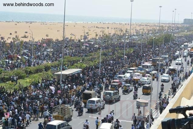behindwoods's tweet photo. Top angle clicks of the #MarinaProtest!!! 
#Goosebumps #ThaanaaSerndhaKoottam #SaveOurCultureJALLIKATTU 

https://t.co/6BCcsh1Mg1 https://t.co/2RUY6B6gWO
