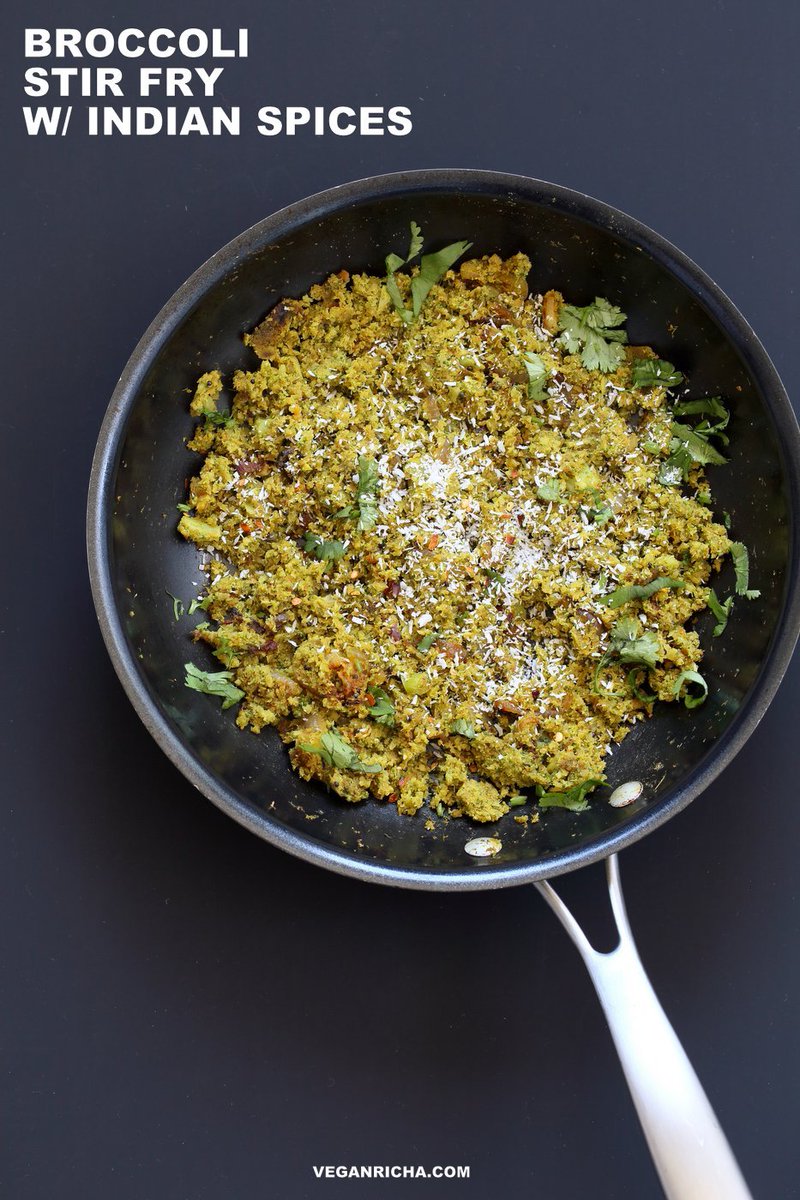 Broccoli Stir fry with Indian Spices – Broccoli Sabji: veganricha.com/2017/01/brocco… #vegan #healthyfood #healthylife #indieFORK #ChalkPointNYC