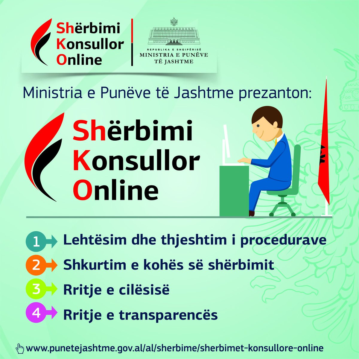 #SHKO – Shërbimi Konsullor Online, tashmë në smartphone/kompjuterin tuaj #ReformaKonsullore punetejashtme.gov.al/al/sherbime/sh…
