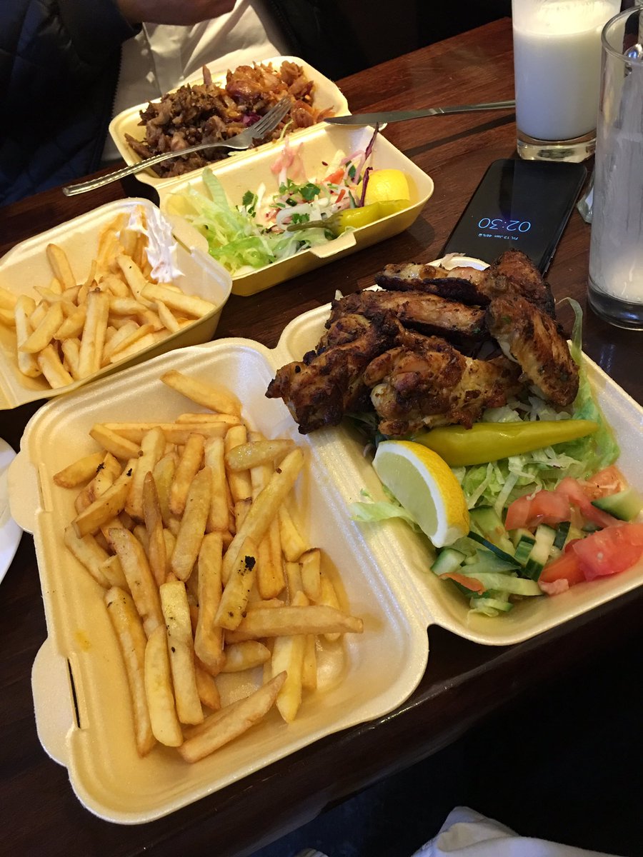 After work ting. Chilli sauce salad as always